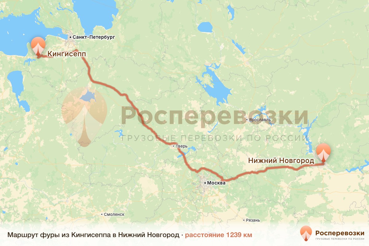 Фура Кингисепп Нижний Новгород