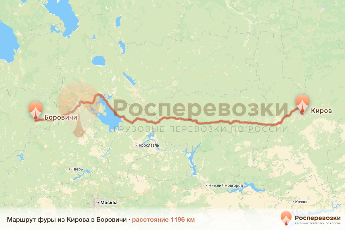 Фура Киров Боровичи