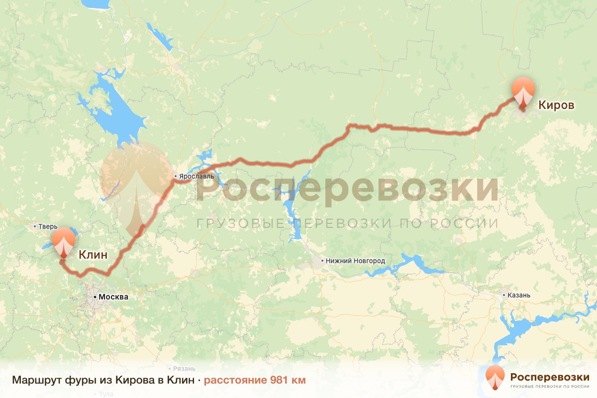 Фура Киров Клин
