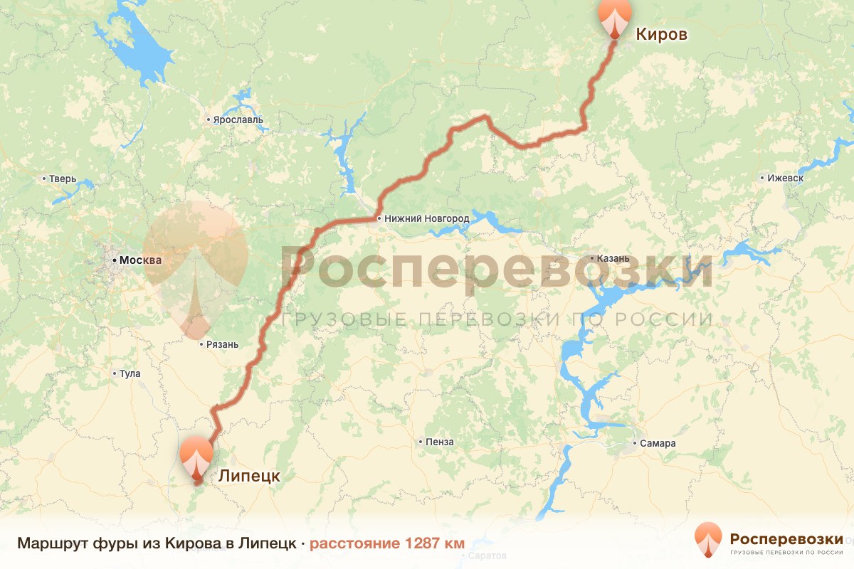 Фура Киров Липецк