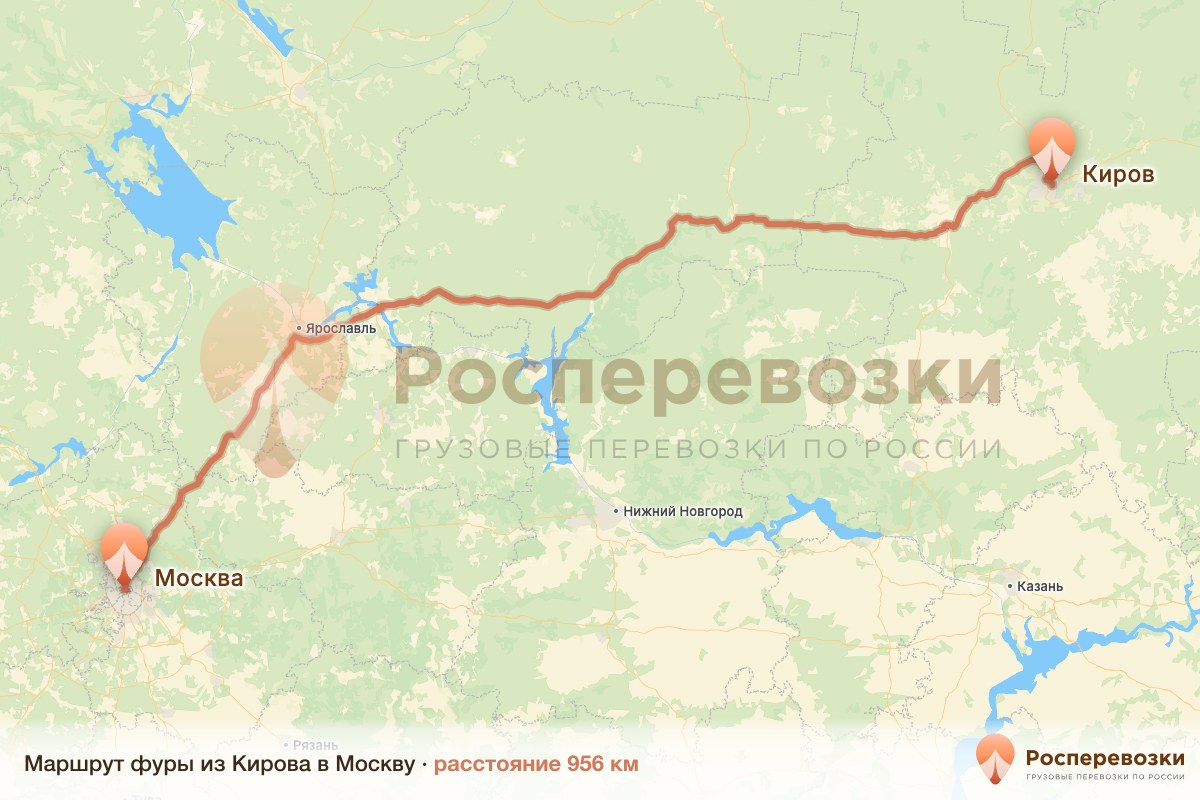 Фура Киров Москва