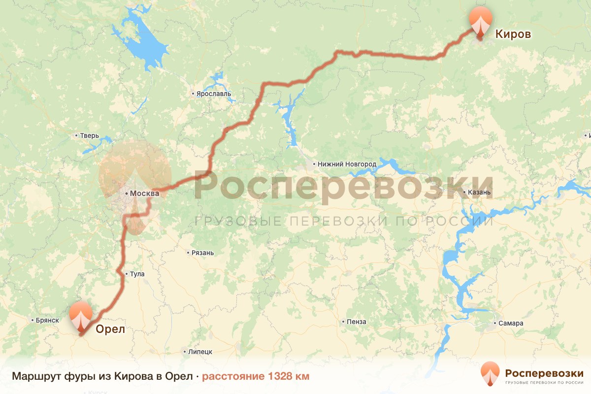 Фура Киров Орел