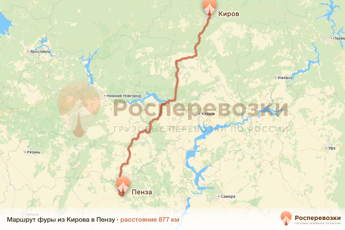 Фура Киров Пенза