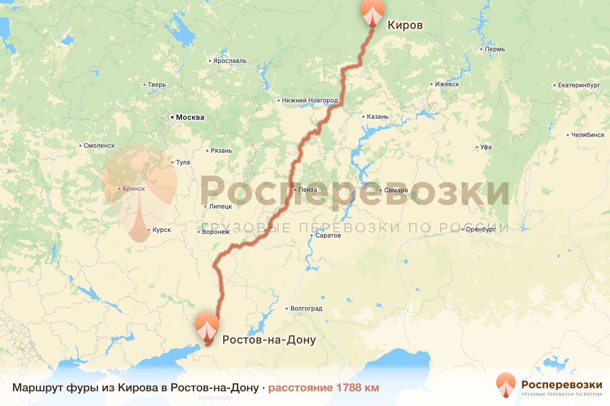 Фура Киров Ростов-на-Дону