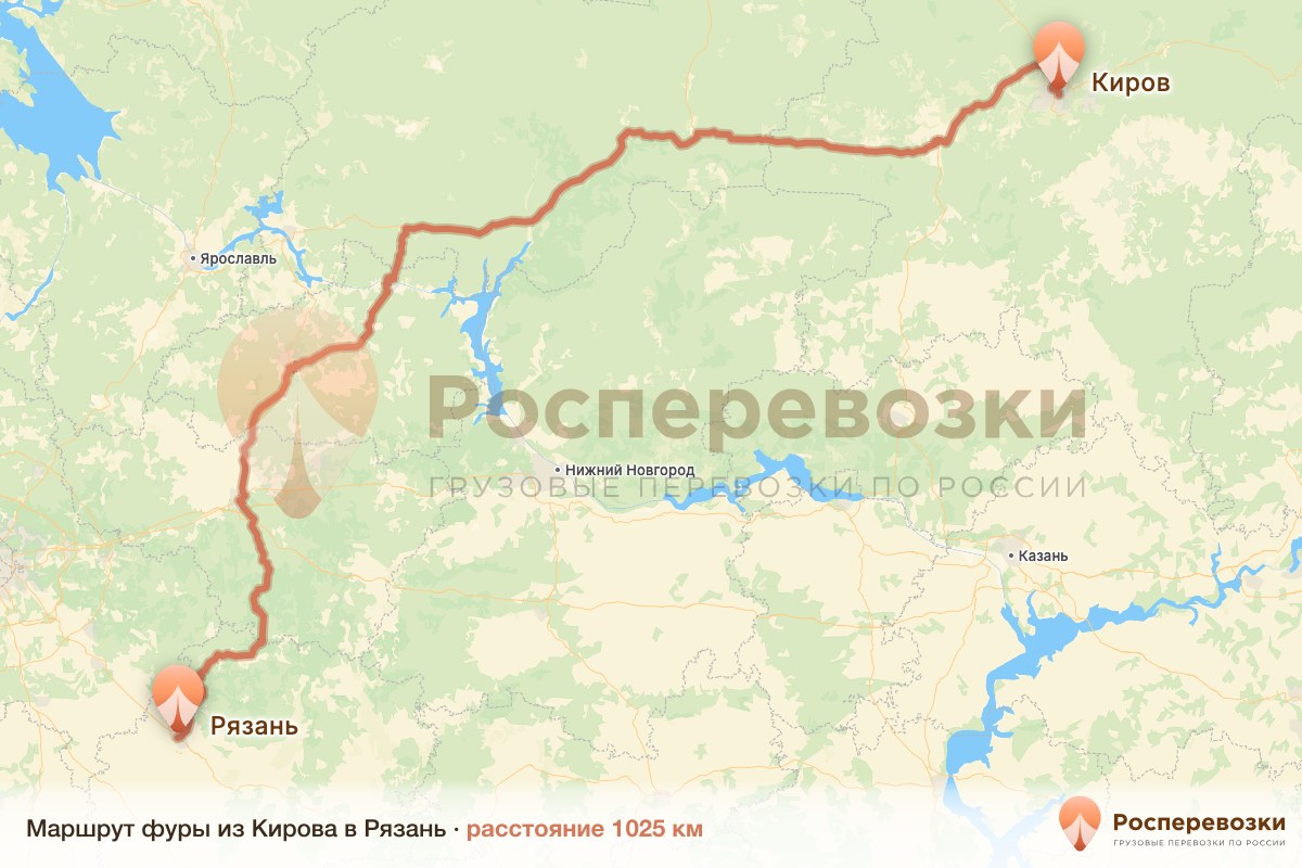 Фура Киров Рязань