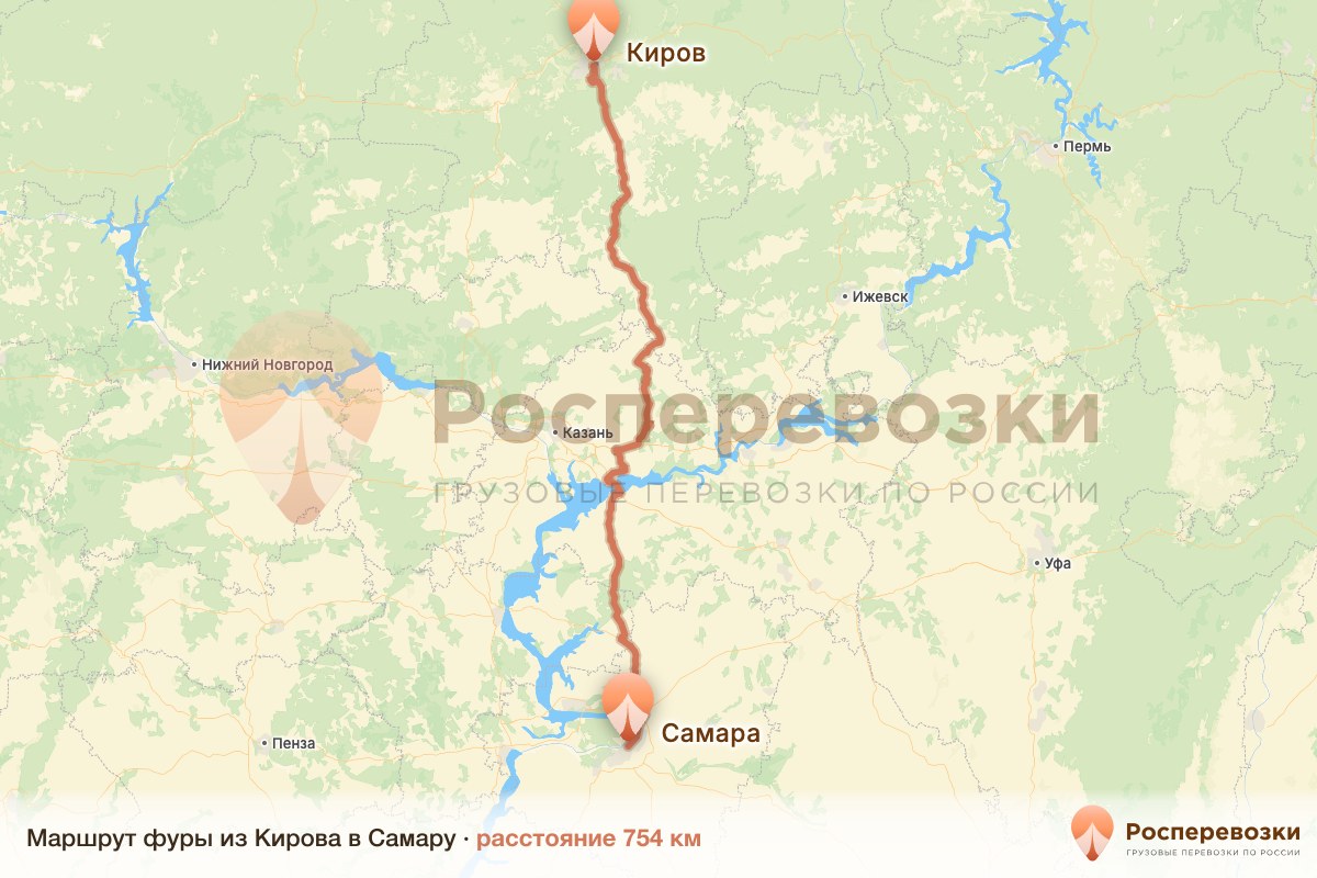 Фура Киров Самара