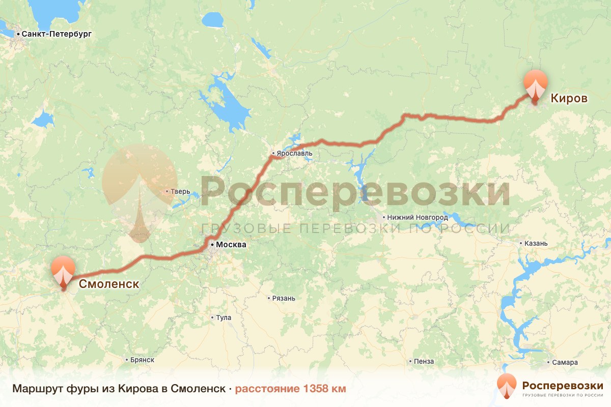 Фура Киров Смоленск