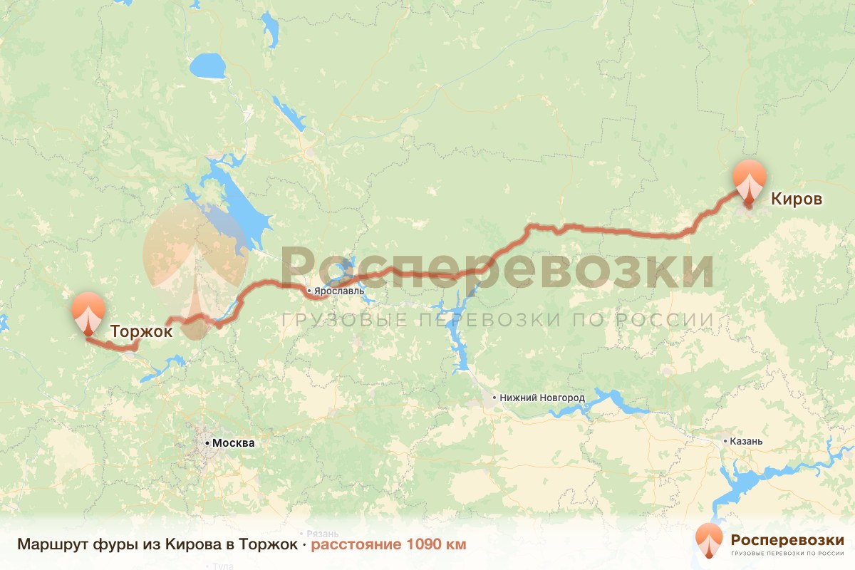 Фура Киров Торжок