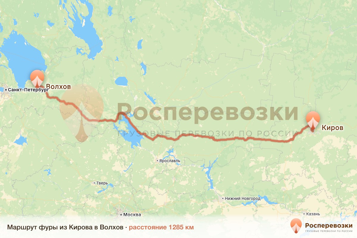 Фура Киров Волхов