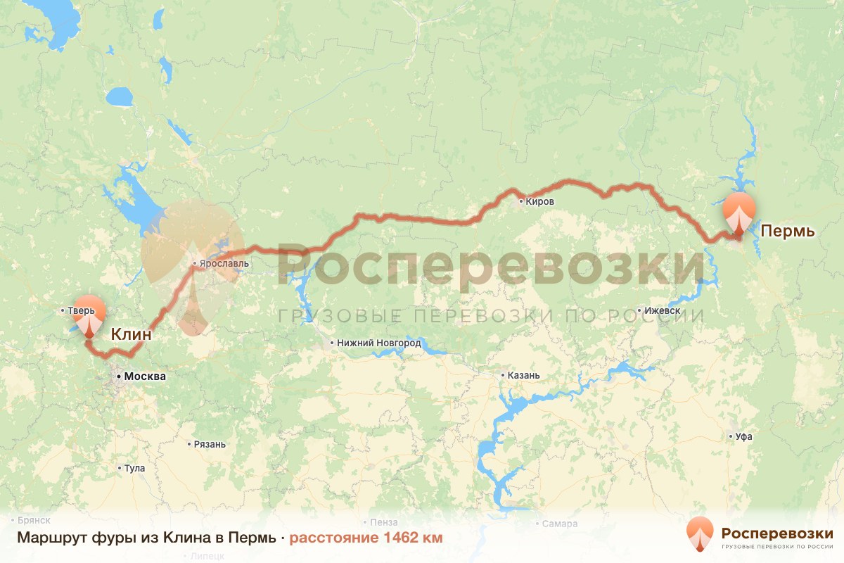 Фура Клин Пермь