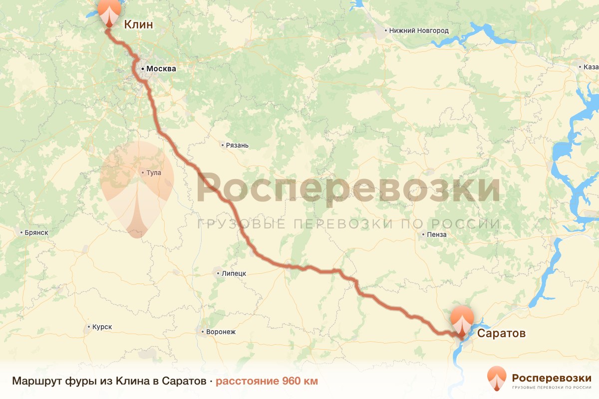 Фура Клин Саратов