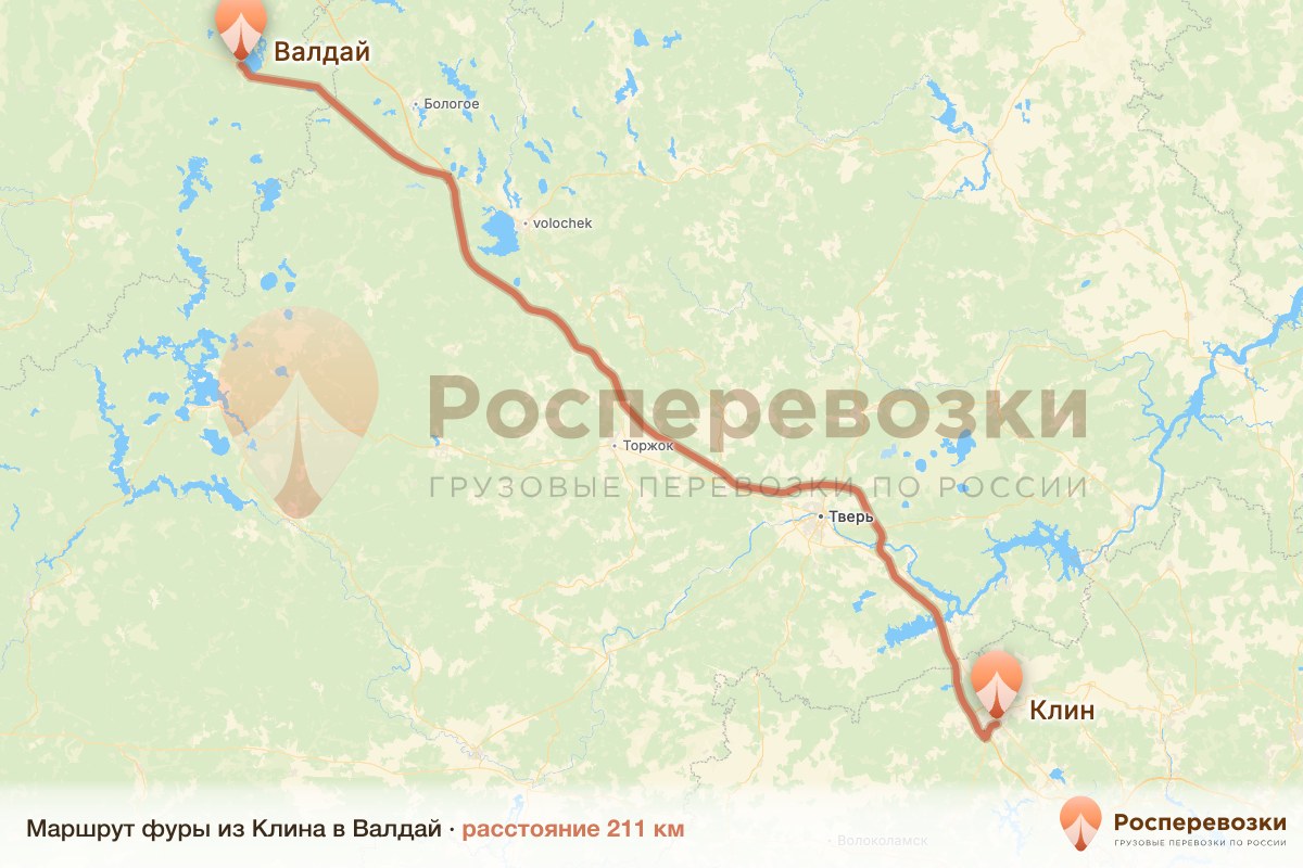 Фура Клин Валдай