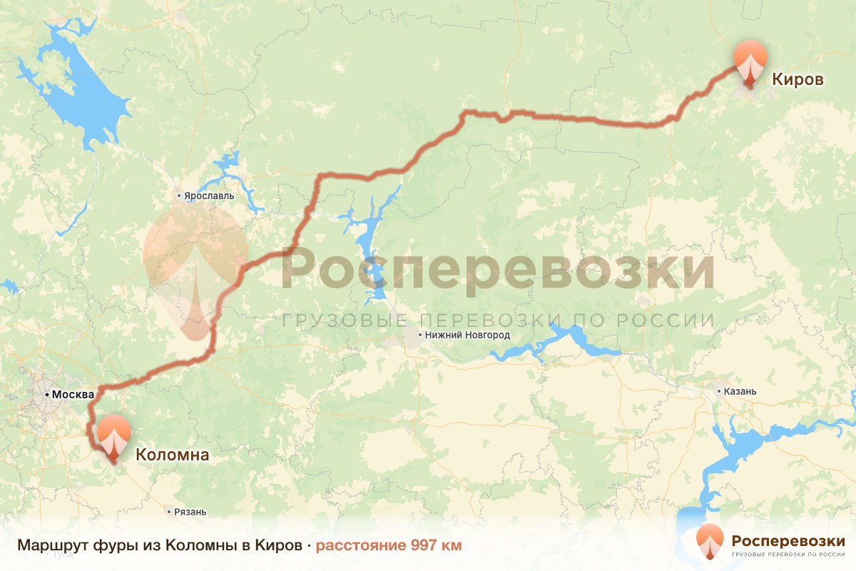 Фура Коломна Киров