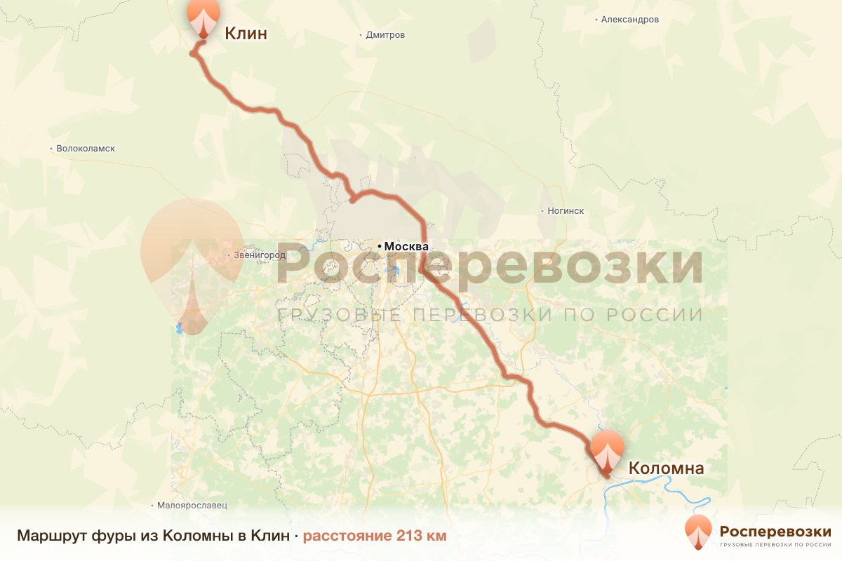 Фура Коломна Клин