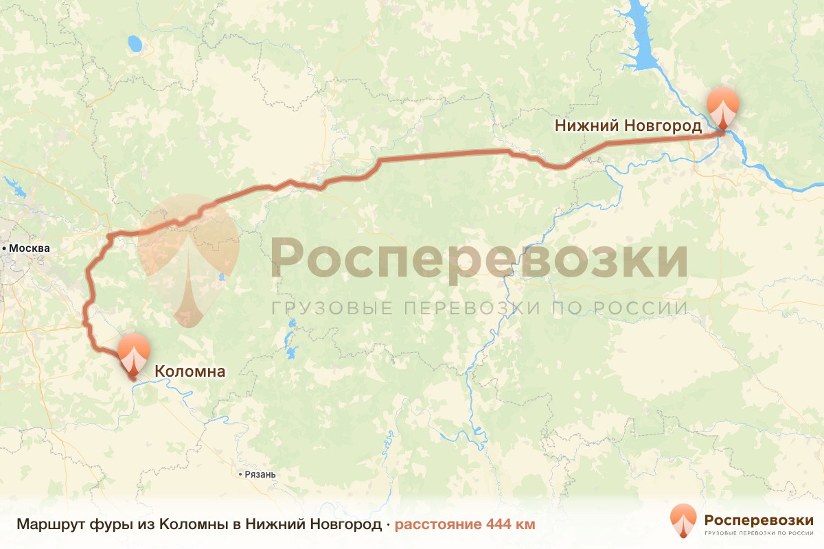 Фура Коломна Нижний Новгород