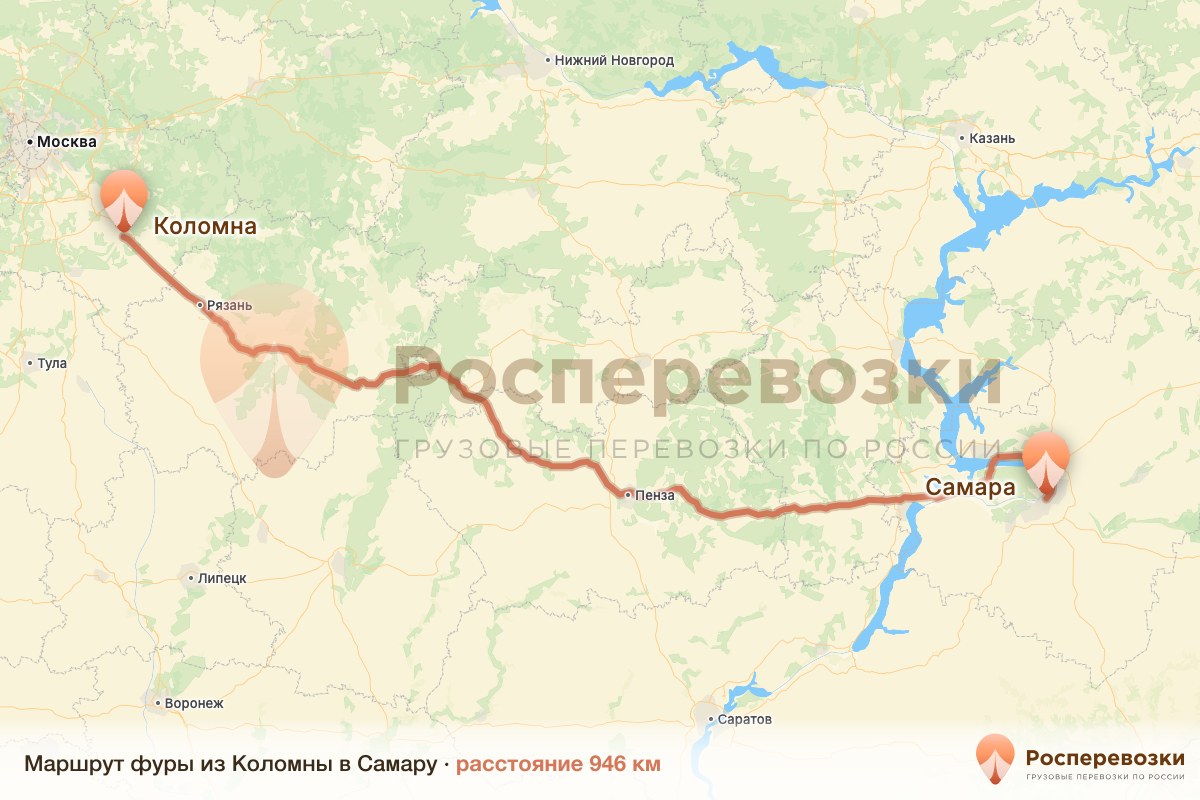 Фура Коломна Самара