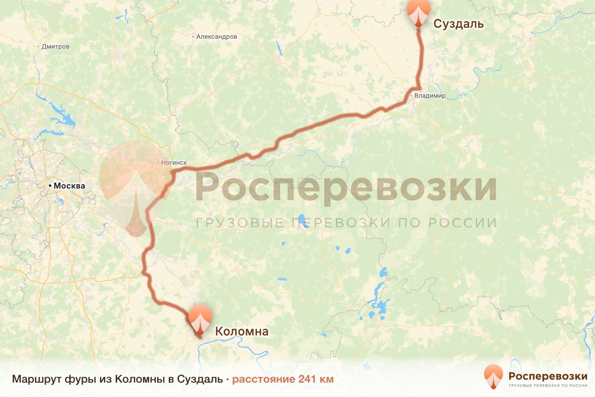 Фура Коломна Суздаль
