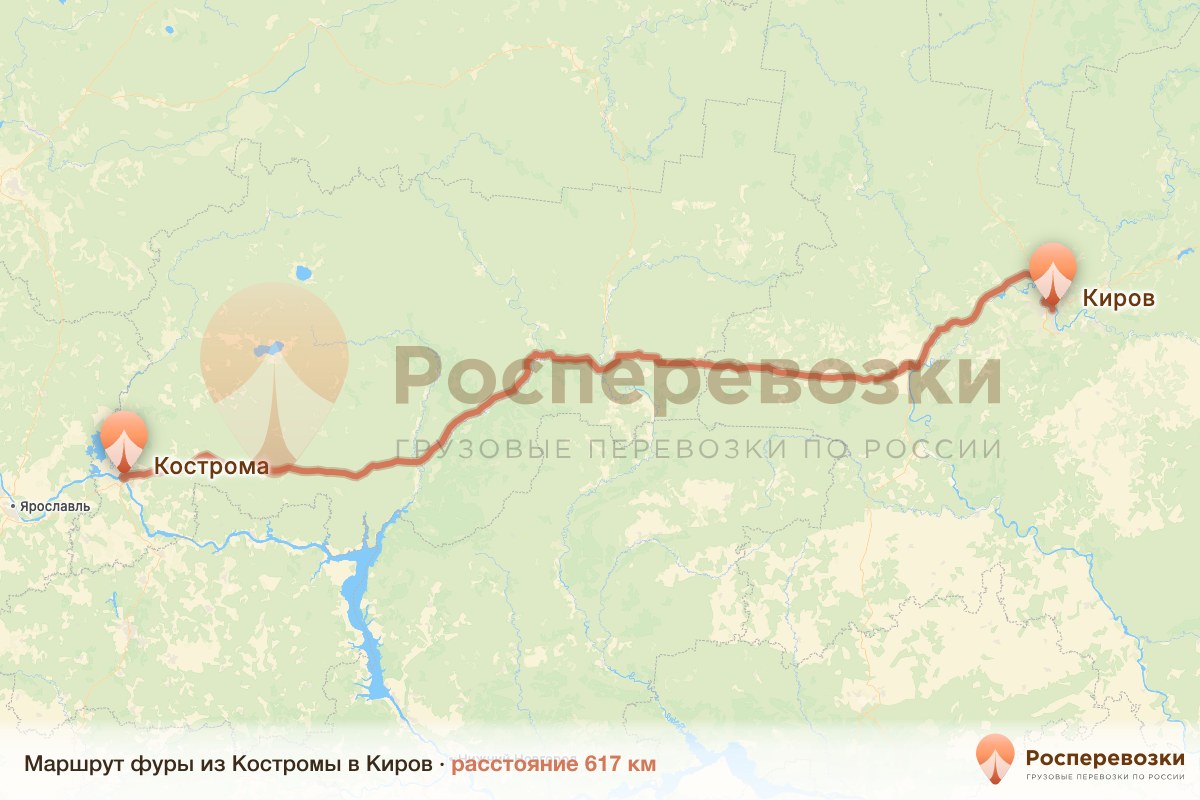 Фура Кострома Киров