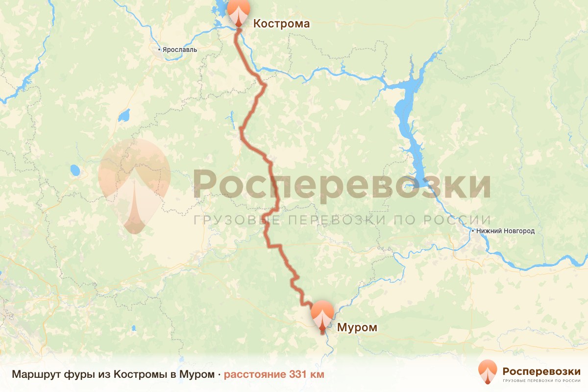 Фура Кострома Муром