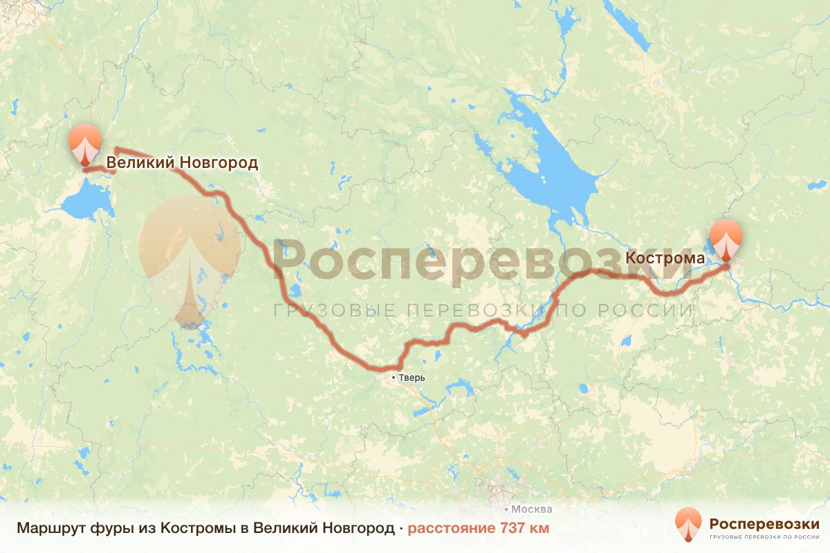 Фура Кострома Великий Новгород