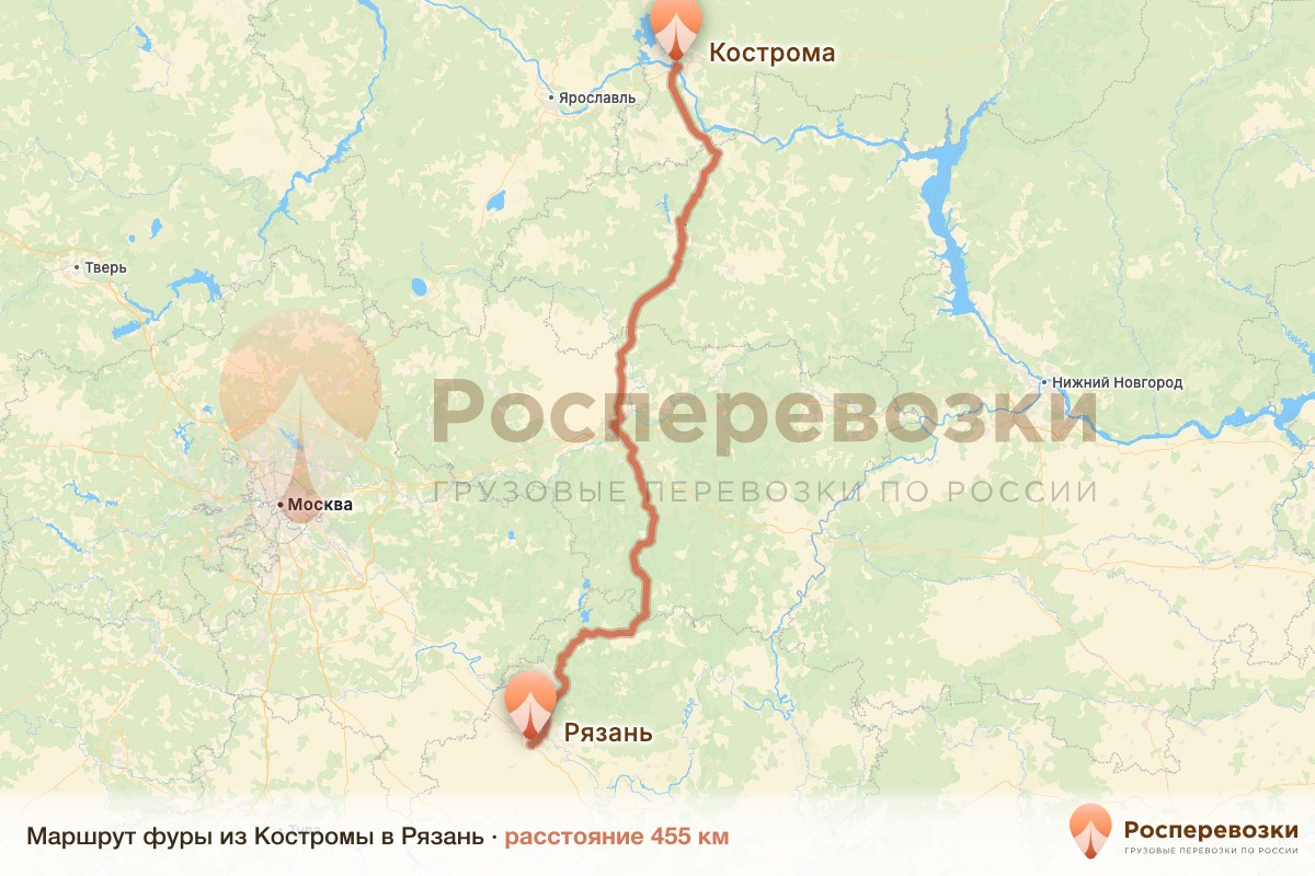 Фура Кострома Рязань