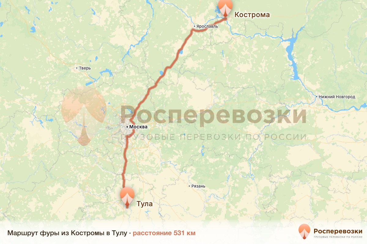 Фура Кострома Тула