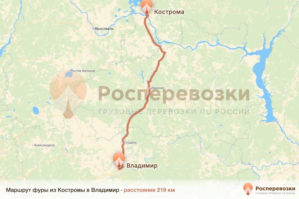 Фура Кострома Владимир