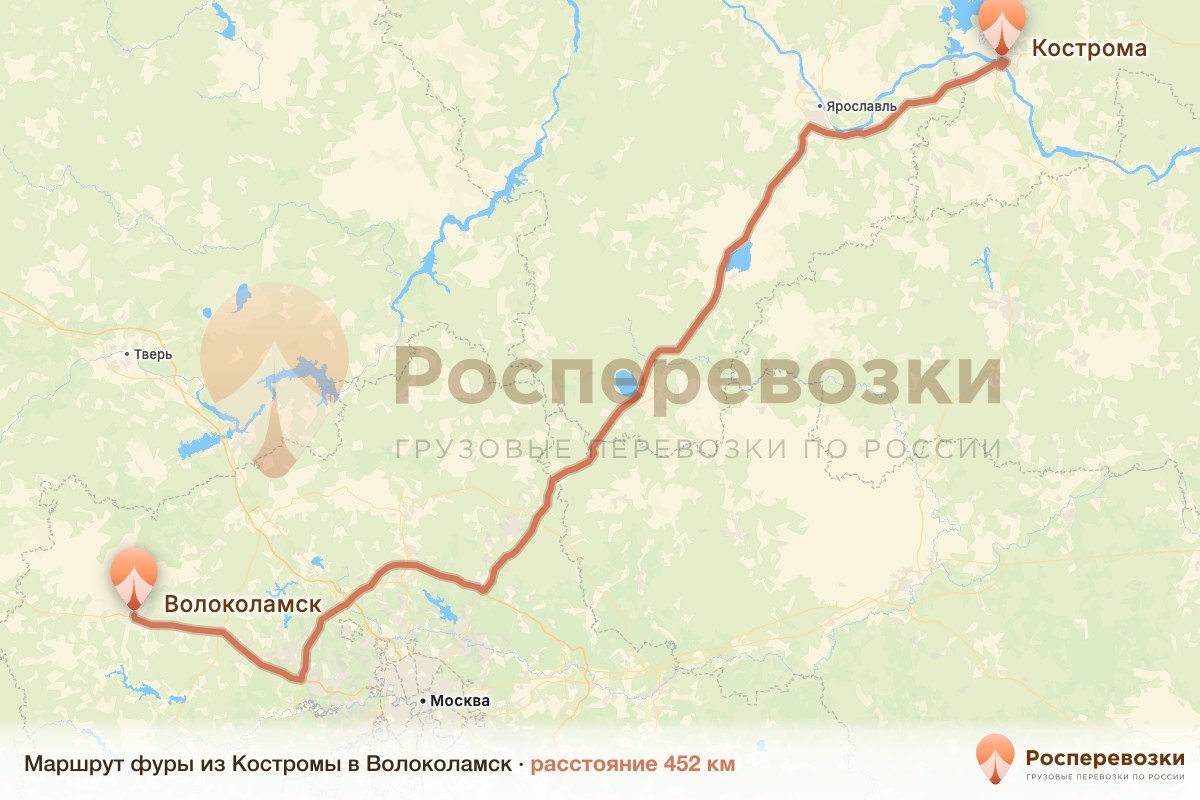 Фура Кострома Волоколамск