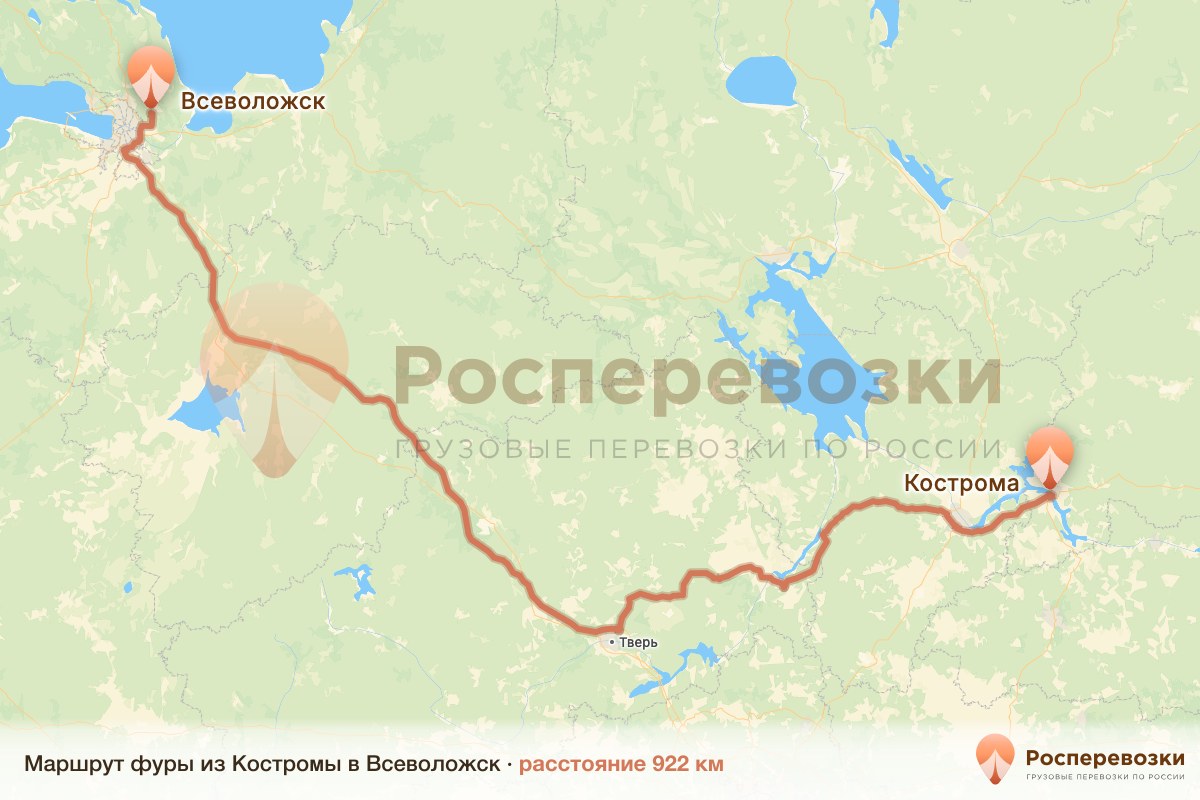 Фура Кострома Всеволожск
