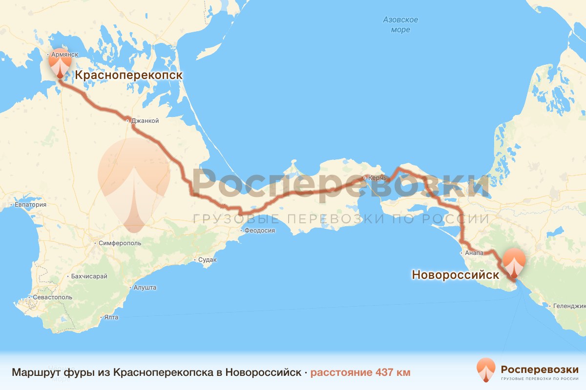 Фура Красноперекопск Новороссийск