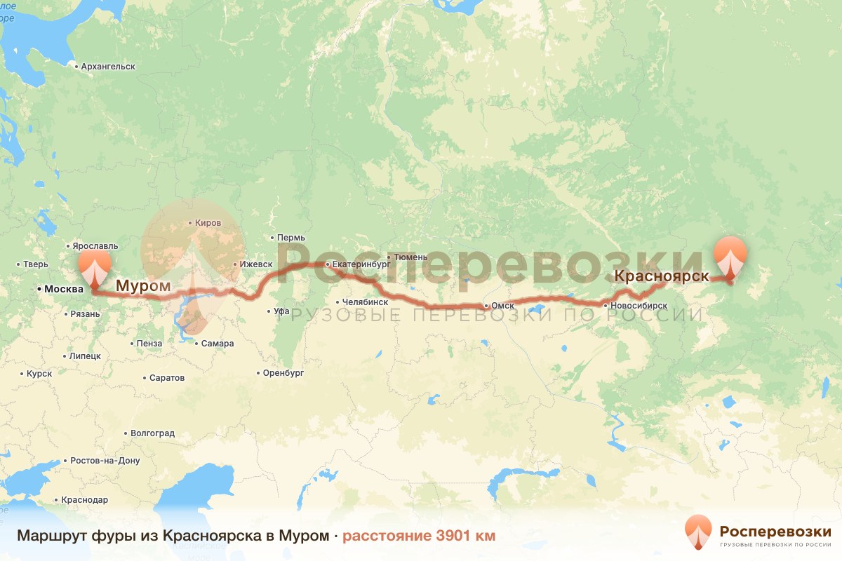 Фура Красноярск Муром