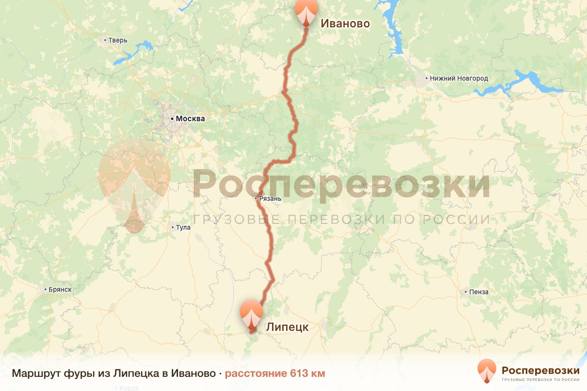 Фура Липецк Иваново