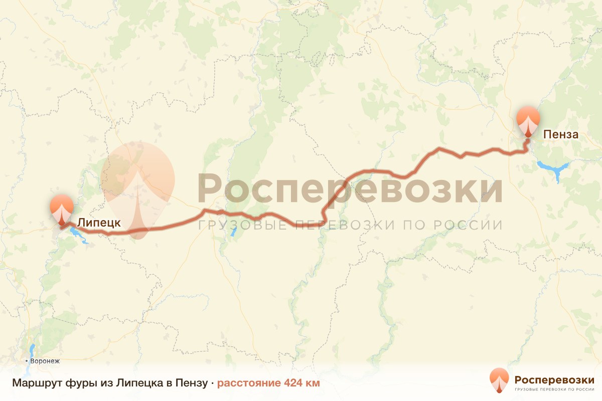Фура Липецк Пенза