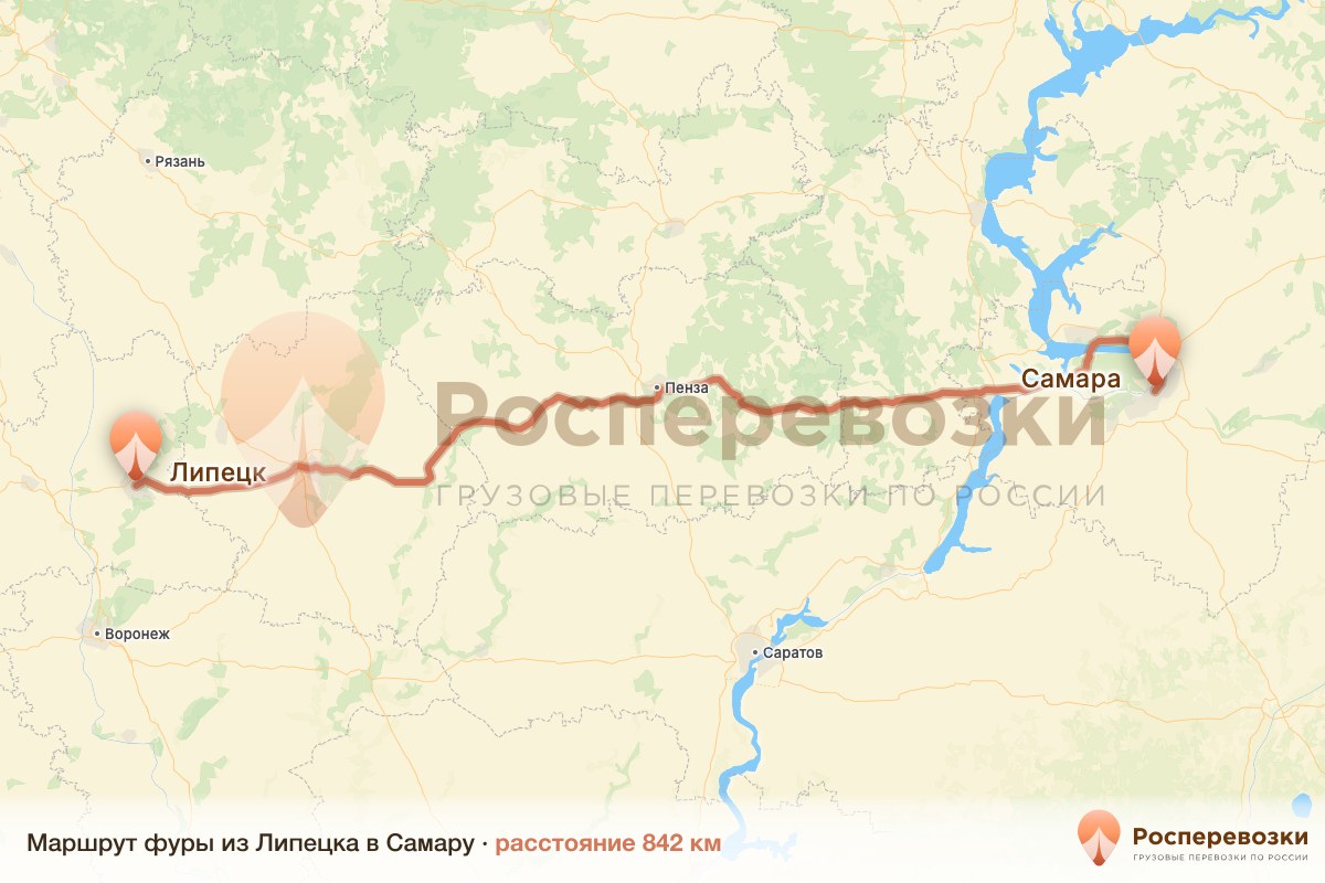 Фура Липецк Самара