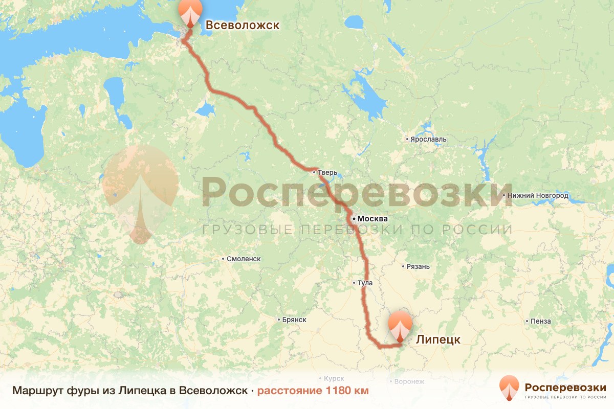 Фура Липецк Всеволожск