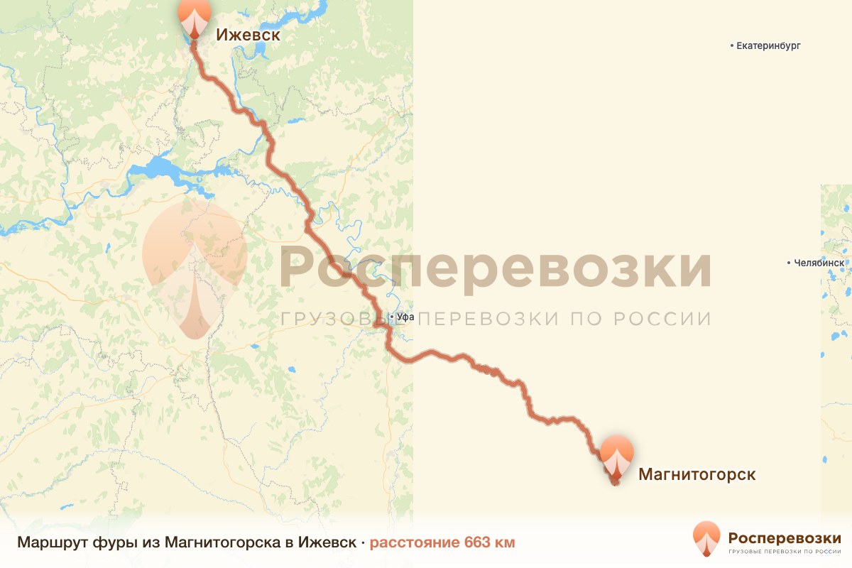 Фура Магнитогорск Ижевск