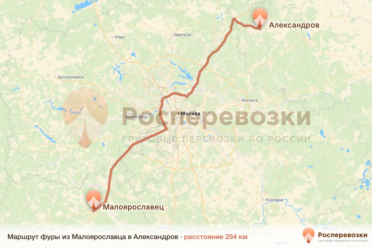 Фура Малоярославец Александров