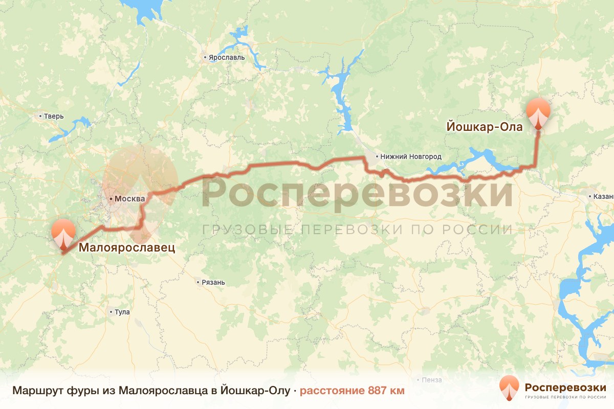 Фура Малоярославец Йошкар-Ола