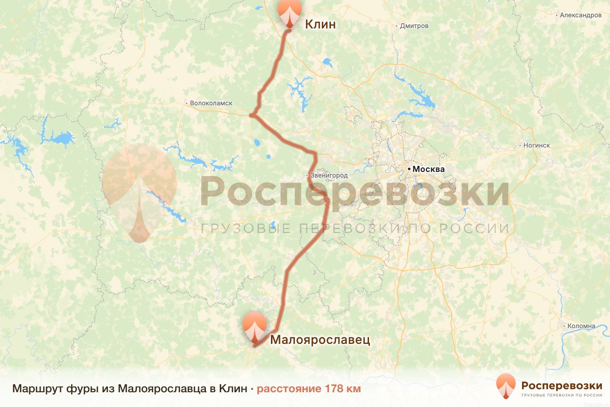 Фура Малоярославец Клин