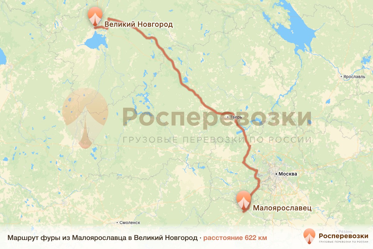Фура Малоярославец Великий Новгород