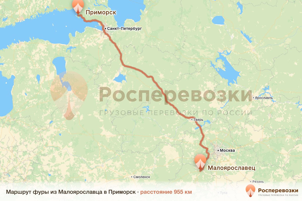 Фура Малоярославец Приморск