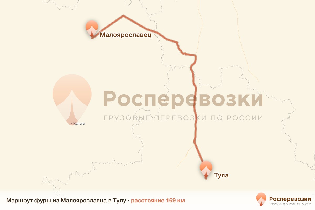 Фура Малоярославец Тула