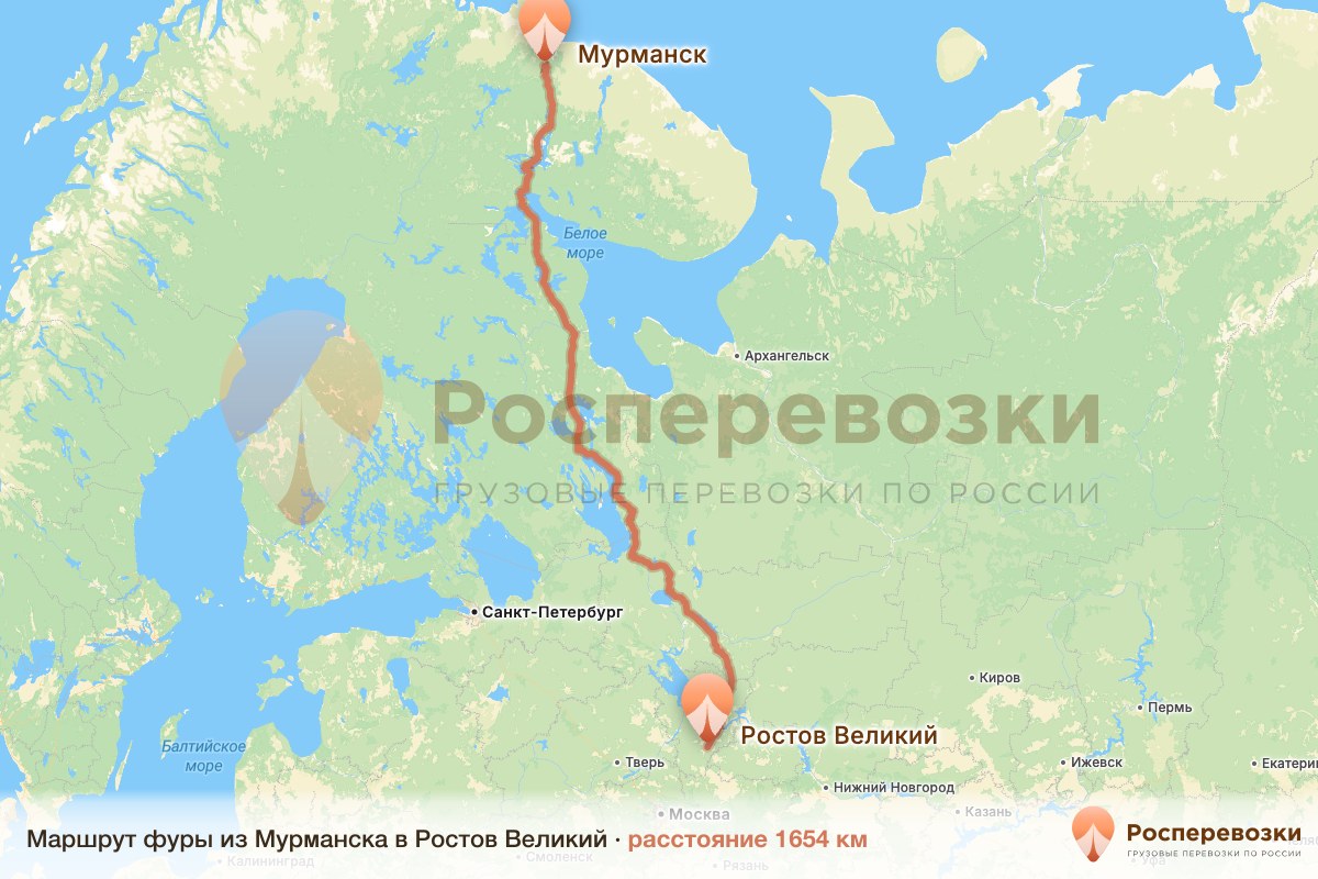Фура Мурманск Ростов