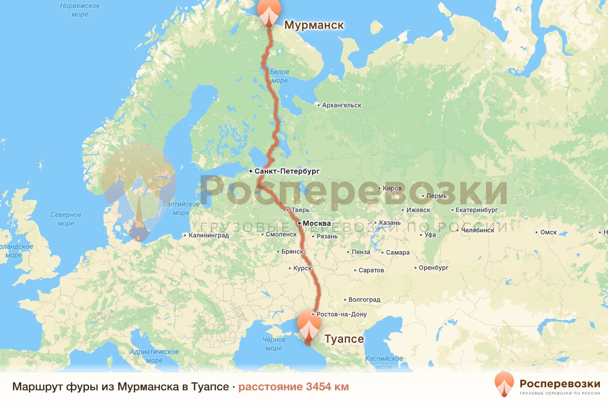 Фура Мурманск Туапсе