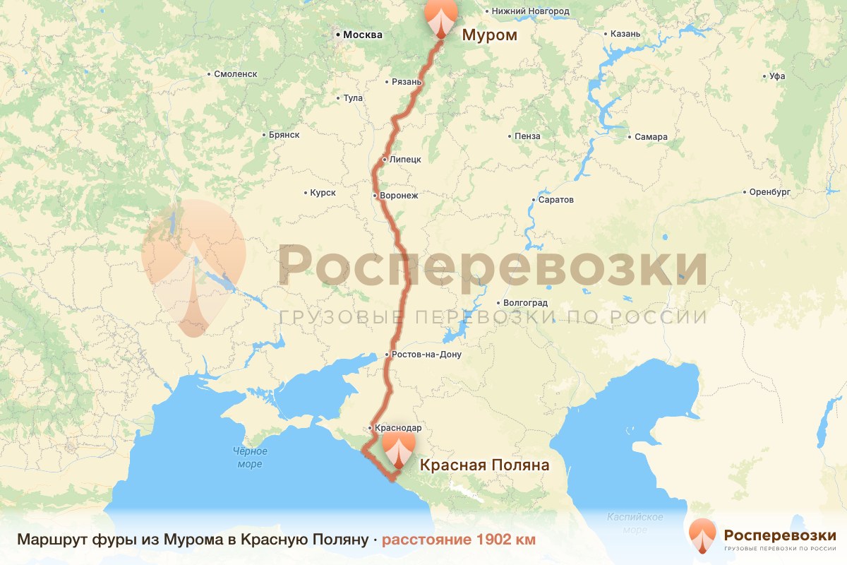 Фура Муром Красная Поляна