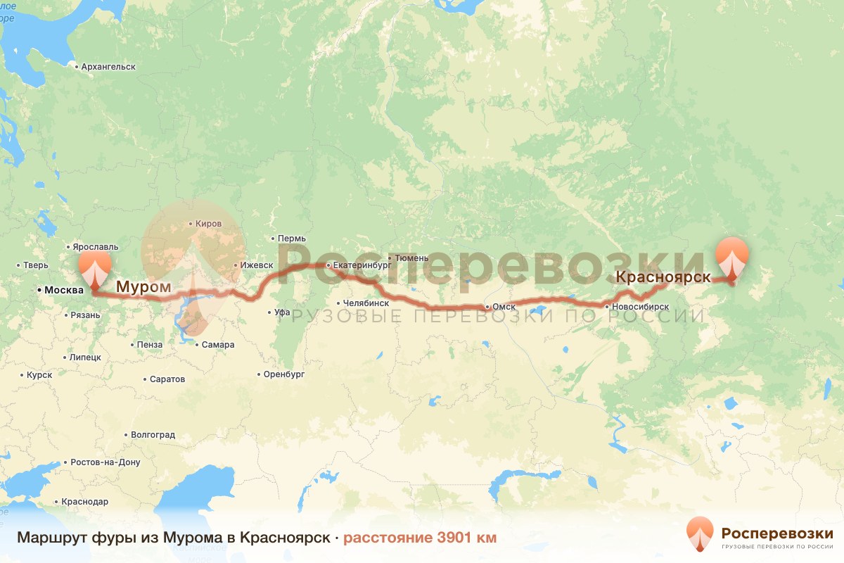 Фура Муром Красноярск