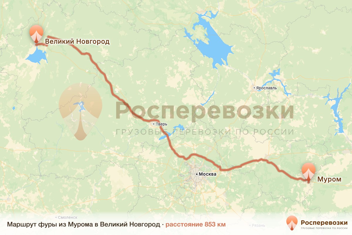 Фура Муром Великий Новгород