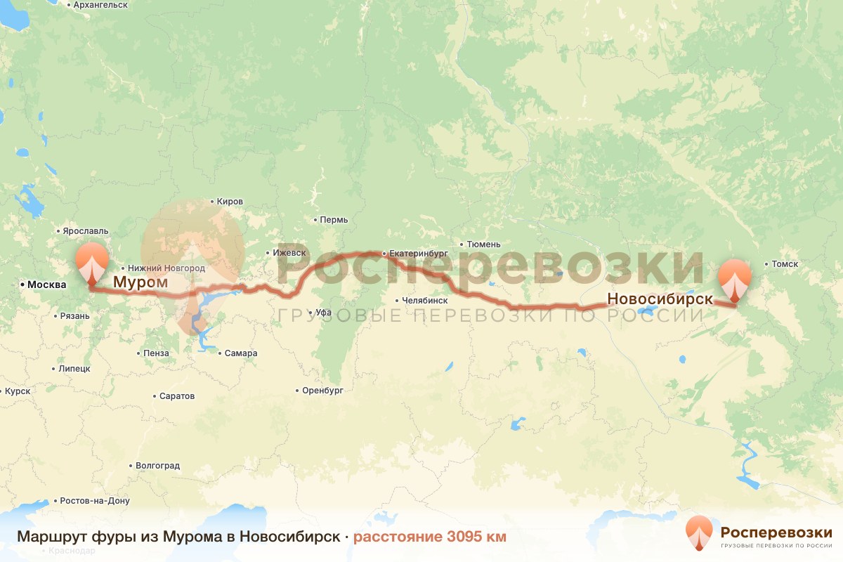 Фура Муром Новосибирск