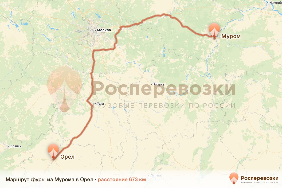 Фура Муром Орел