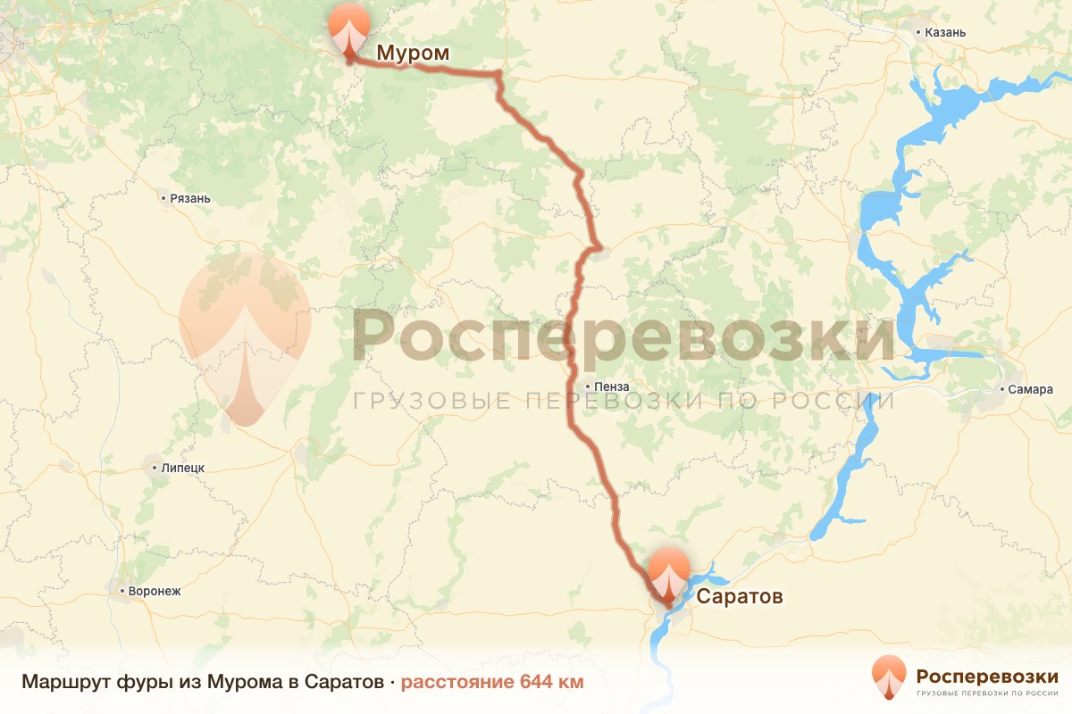 Фура Муром Саратов